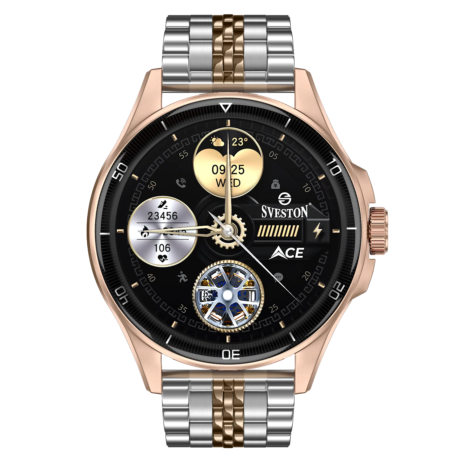 Ace Chain Smartwatch With Free Silicon Strap - Image 6