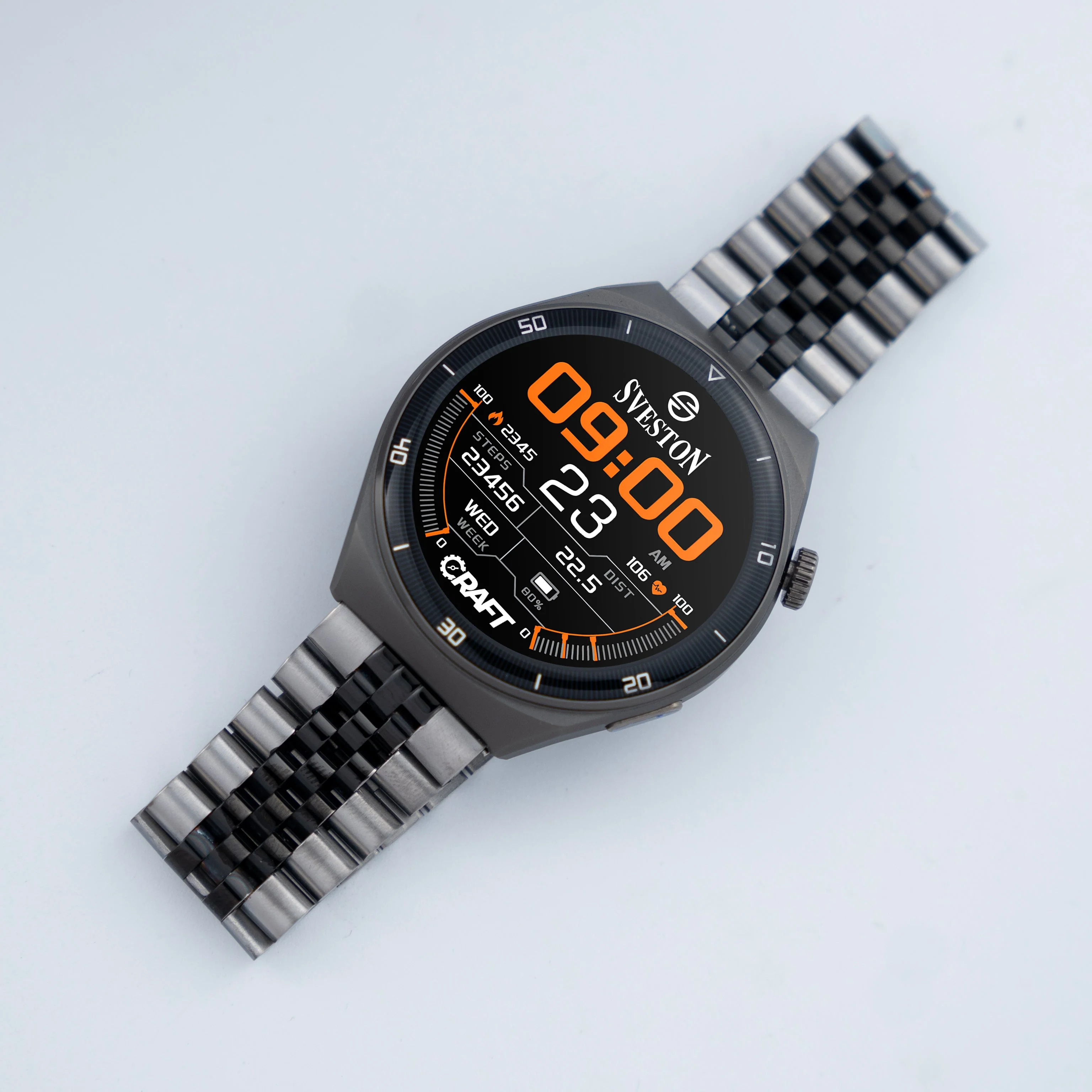 Craft Chain Smartwatch With Free Silicon Strap - Image 12