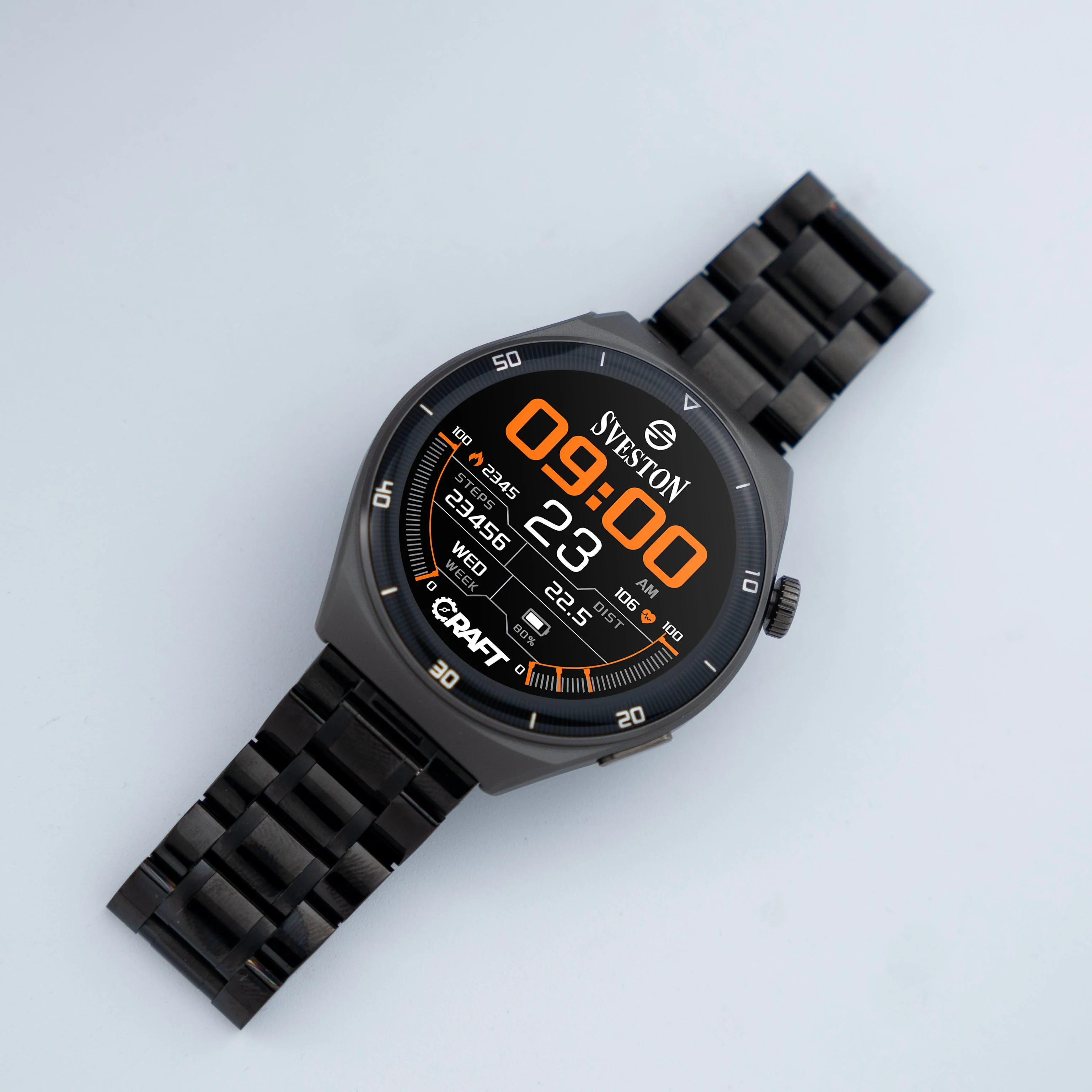 Craft Chain Smartwatch With Free Silicon Strap - Image 7