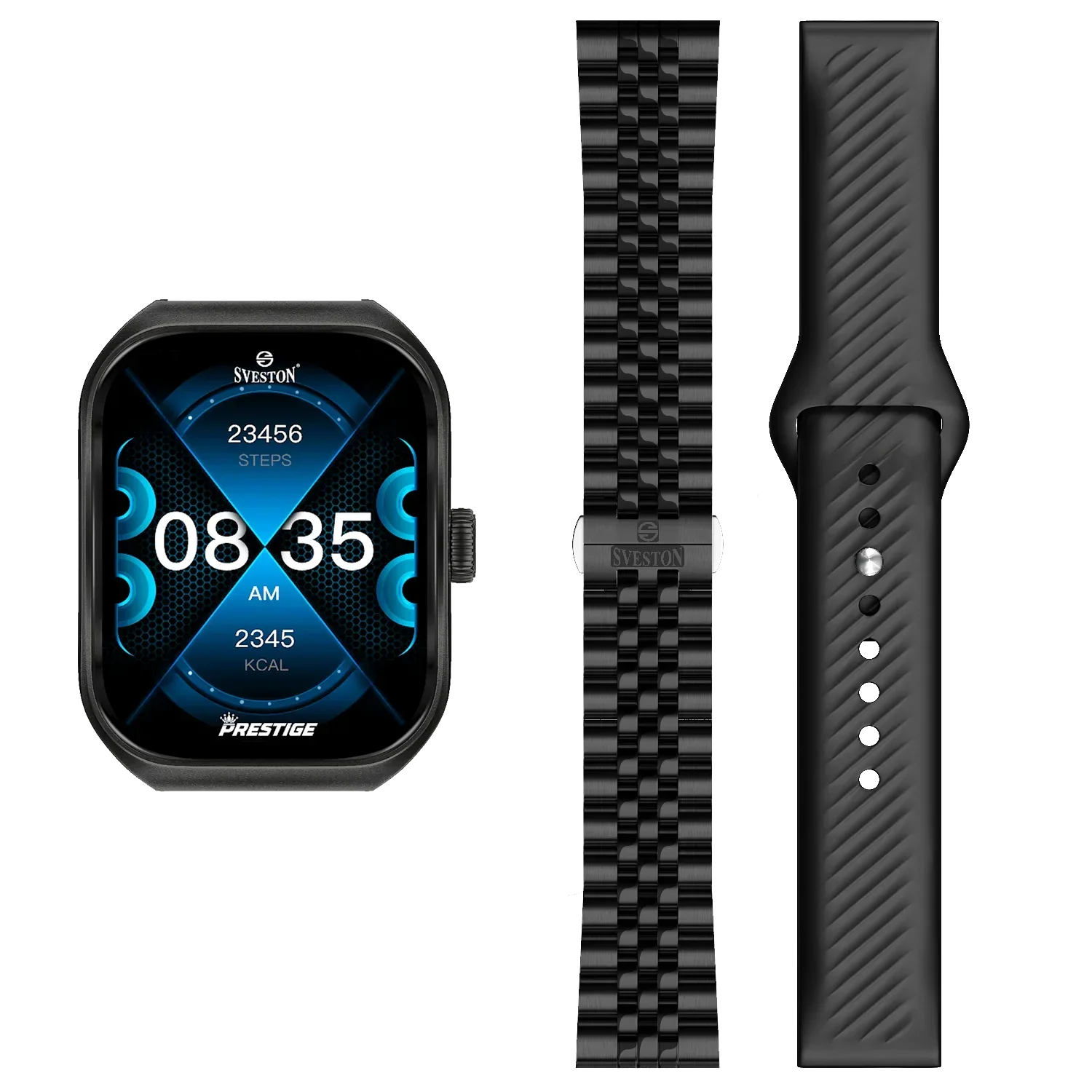 Prestige Chain Smartwatch With Free Silicon Strap - Image 14
