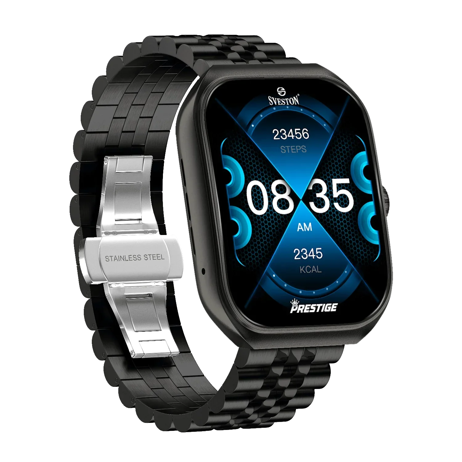 Prestige Chain Smartwatch With Free Silicon Strap - Image 17