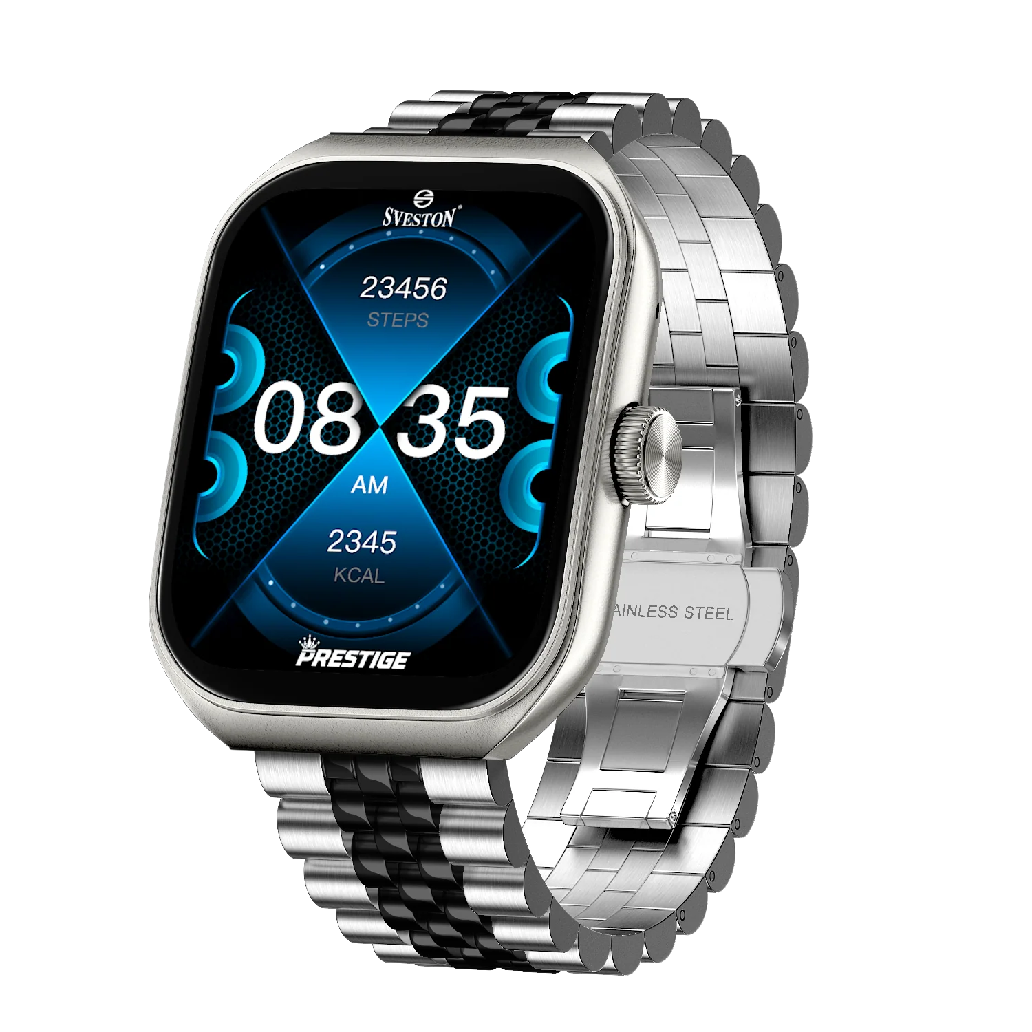 Prestige Chain Smartwatch With Free Silicon Strap - Image 22