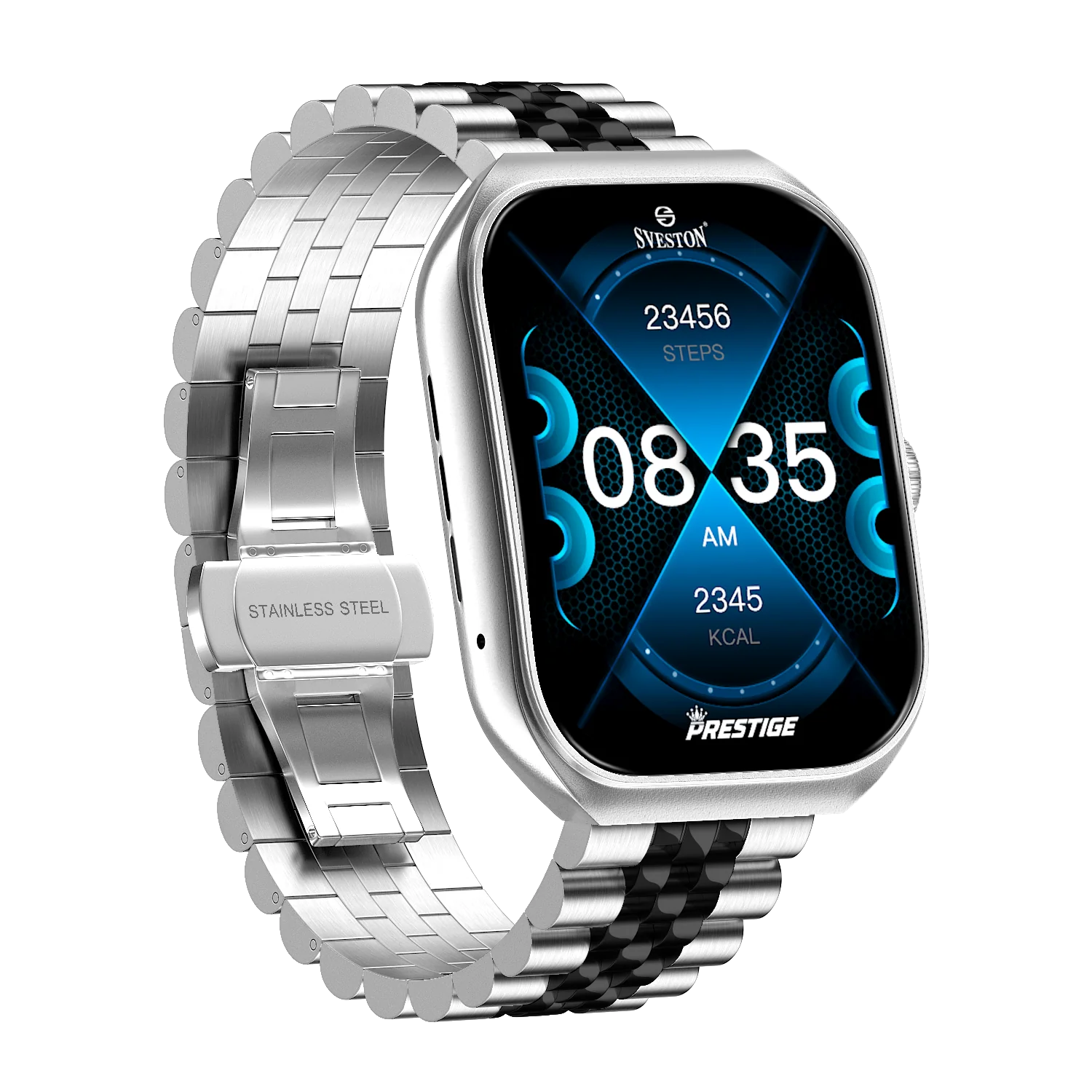 Prestige Chain Smartwatch With Free Silicon Strap - Image 24