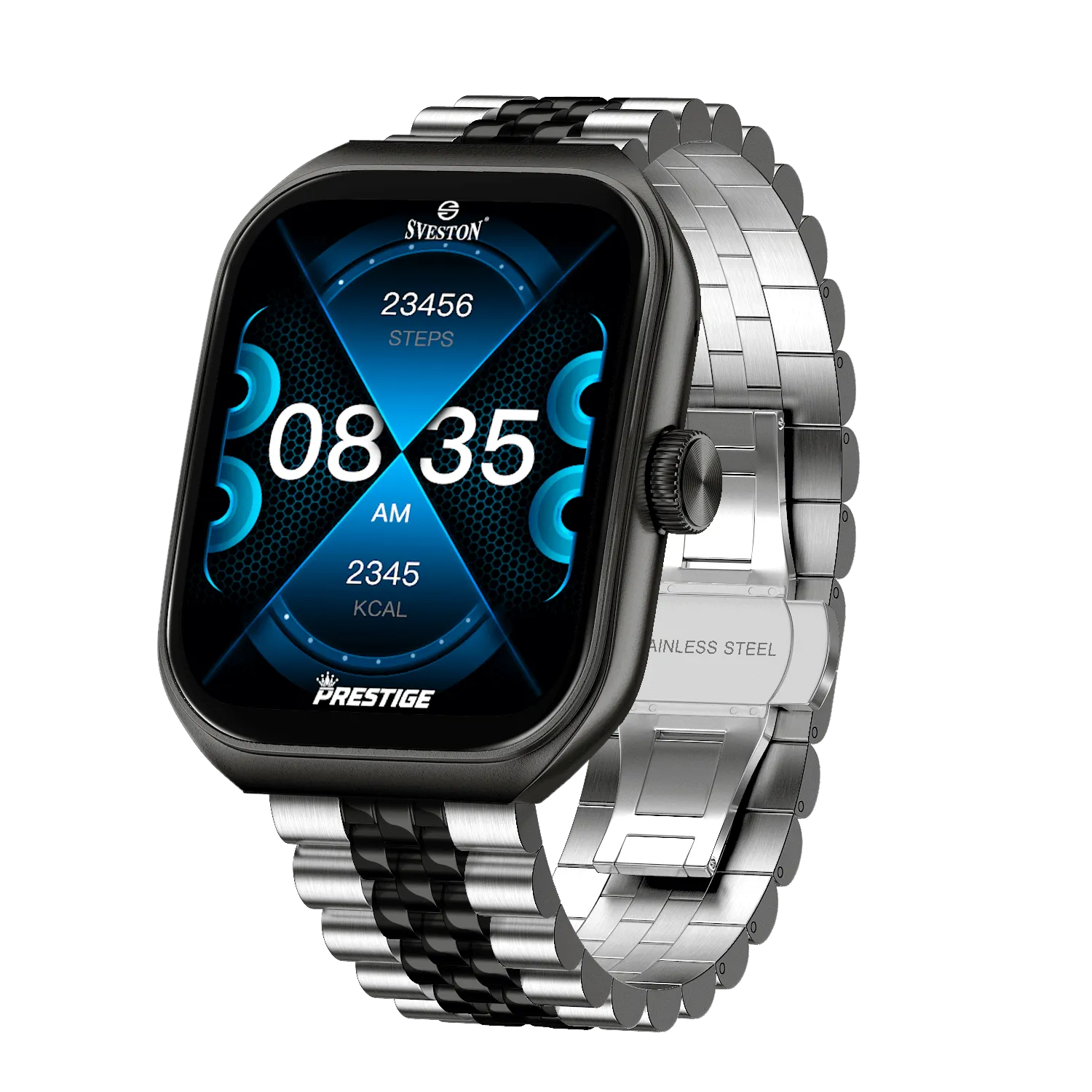 Prestige Chain Smartwatch With Free Silicon Strap - Image 28
