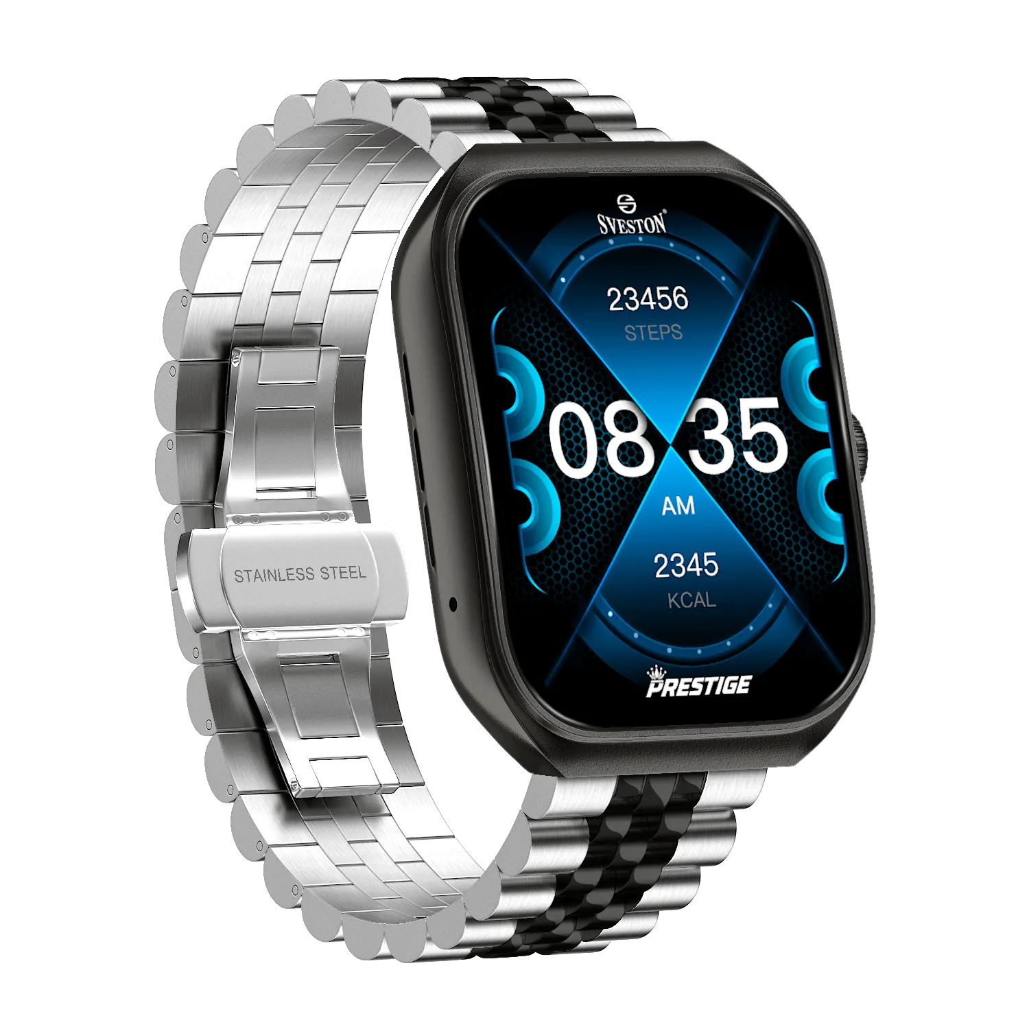 Prestige Chain Smartwatch With Free Silicon Strap - Image 30