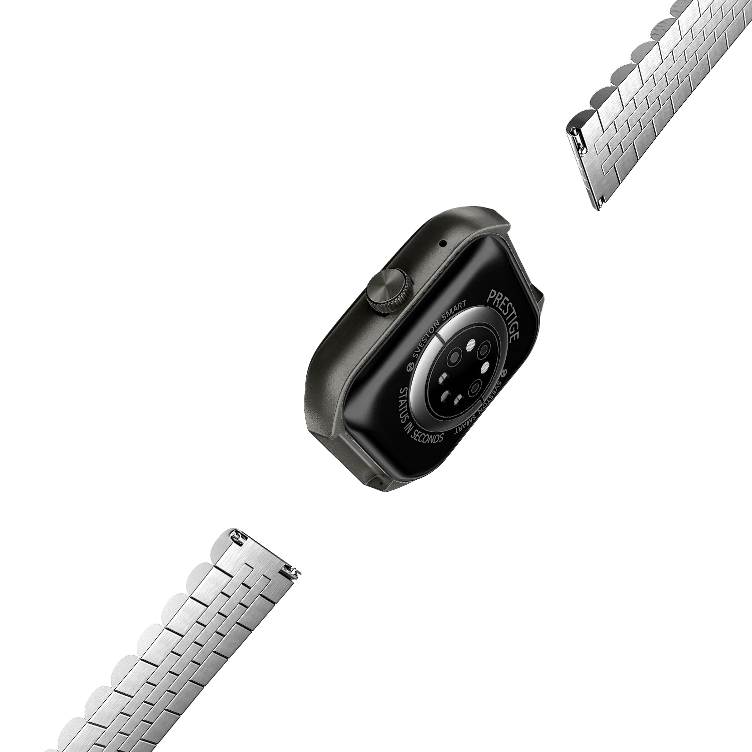 Prestige Chain Smartwatch With Free Silicon Strap - Image 35